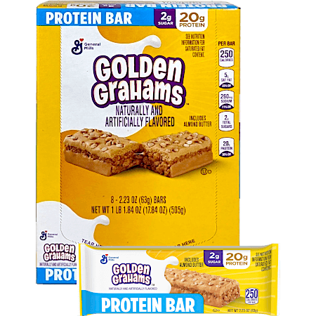 Golden Grahams Flavour - Protein Bar with Almond Butter Box